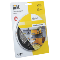 IEK Лента светодиодная 5м блистер LSR-3528Y60-4.8-IP20-12V-eco (LSR1-4-060-20-1-05)