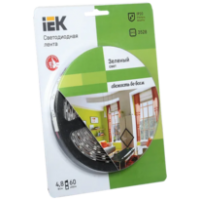 IEK Лента светодиодная 5м блистер LSR-3528G60-4.8-IP20-12V-eco (LSR1-5-060-20-1-05)