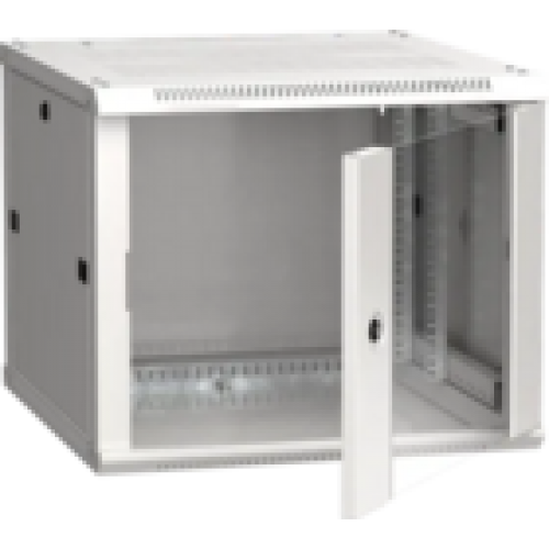 IEK ITK Шкаф настенный LINEA W 9U 600х600мм дверь стекло RAL 7035 (LWR3-09U66-GF)