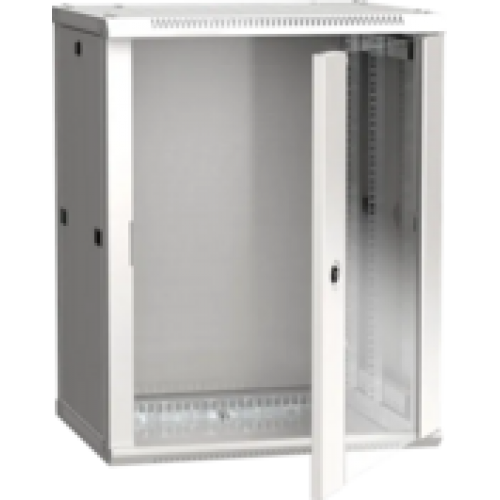 IEK ITK Шкаф настенный LINEA W 12U 600х450мм дверь стекло RAL 7035 (LWR3-12U64-GF)