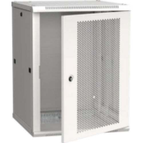 IEK ITK Шкаф настенный LINEA W 15U 600х600мм дверь перфорированная RAL 7035 (LWR3-15U66-PF)