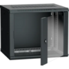 IEK ITK Шкаф настенный LINEA W 9U 600х450мм дверь стекло RAL 9005 (LWR5-09U64-GF)