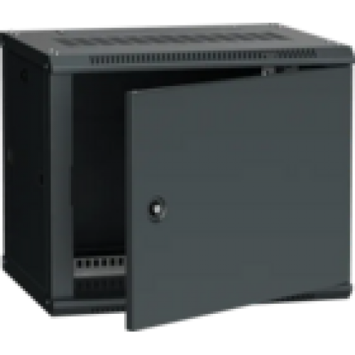 IEK ITK Шкаф настенный LINEA W 9U 600х450мм дверь металл RAL 9005 (LWR5-09U64-MF)
