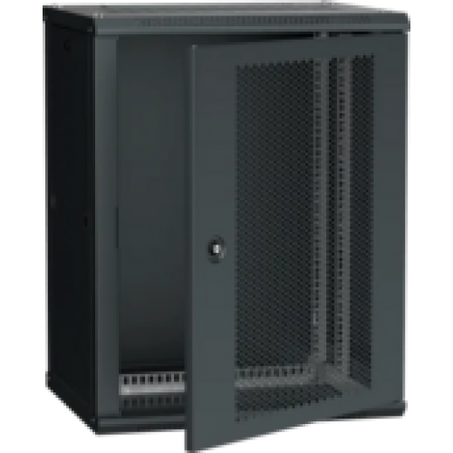 IEK ITK Шкаф настенный LINEA W 18U 600х450мм дверь перфорированная RAL 9005 (LWR5-18U64-PF)