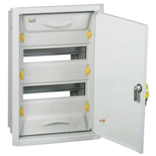 IEK UNIVERSAL Корпус металлический ЩРв-24з-1 36 IP31 (артикул замены TI5-50-V-024-31-7035) (MKM12-V-24-31-Z-U)