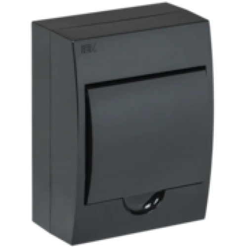 IEK KREPTA 3 Корпус пластиковый ЩРН-П-6 IP41 черный (MKP12-N-06-41-K02)