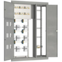 IEK Щит этажный ЩЭ-3402 УХЛ3 с отделением для слаботочных устройств 4 квартиры отходящие на каждую квартиру УЗО 2p 1х50А 30мА выключатели автоматические 2Р 1х40А 1Р 2х16А 1х25А (NKU10-SHET-34020000-01)