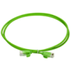 IEK ITK Коммутационный шнур кат.6 UTP LSZH 1м slim колпачок с язычком зеленый (PC02-C06UL-1M-SL-WT)