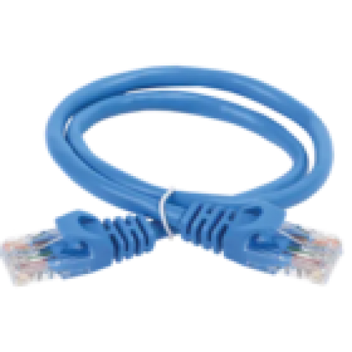 IEK ITK Коммутационный шнур (патч-корд) кат.5E UTP PVC 15м синий (PC03-C5EU-15M)