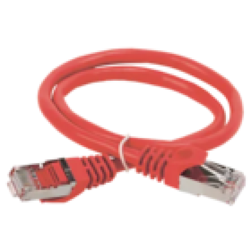 IEK ITK Коммутационный шнур (патч-корд) кат.5E FTP PVC 15м красный (PC04-C5EF-15M)