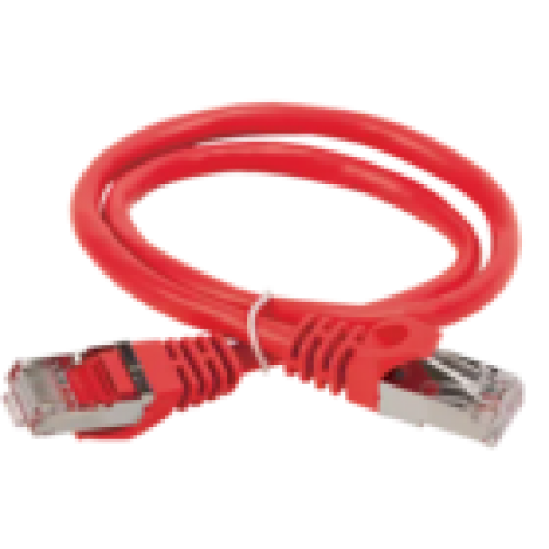 IEK ITK Коммутационный шнур (патч-корд) кат.5E FTP 3м красный (PC04-C5EF-3M)