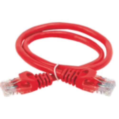 IEK ITK Коммутационный шнур (патч-корд) кат.5E UTP LSZH 15м красный (PC04-C5EUL-15M)
