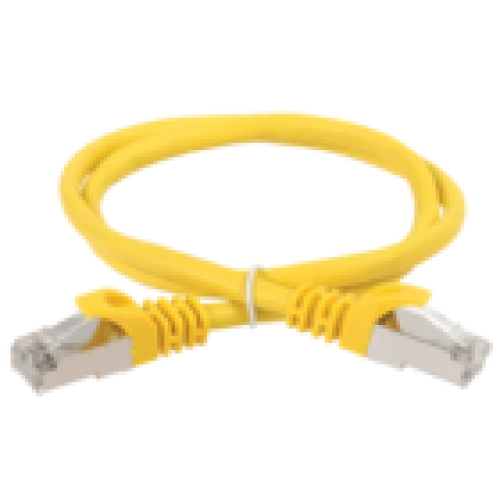 IEK ITK Коммутационный шнур (патч-корд) кат.6 FTP LSZH 10м жёлтый (PC05-C6FL-10M)