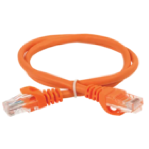 IEK ITK Коммутационный шнур (патч-корд) кат.5E UTP 1,5м оранжевый (PC07-C5EU-1M5)