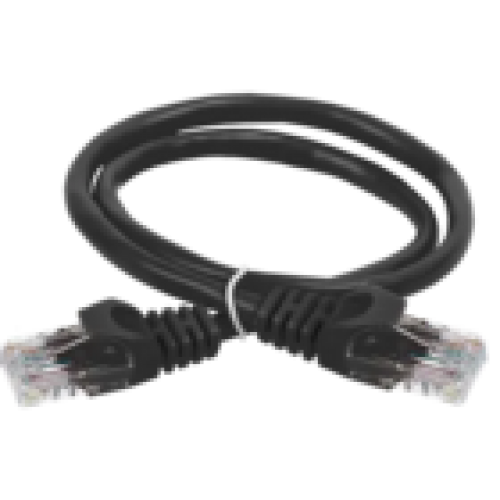 IEK ITK Коммутационный шнур (патч-корд) кат.6 UTP LSZH 10м чёрный (PC09-C6UL-10M)