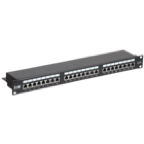 IEK ITK 1U патч-панель кат.6 STP 24 порта (Dual) с кабельным органайзером (PP24-1UC6S-D05)