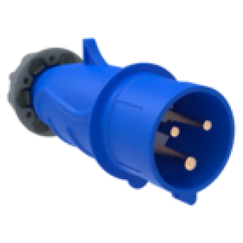 IEK Вилка переносная ССИ-013 16А-6ч/200-250В 2P+PE IP44 MAGNUM (PSN01-016-3)