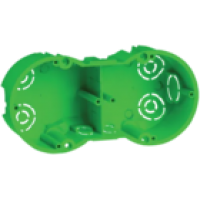 IEK Коробка установочная КМ40023 2-х местная 141х70x45мм для полых стен (с саморезами и металлическими лапками) (UKG20-141-070-045-M)