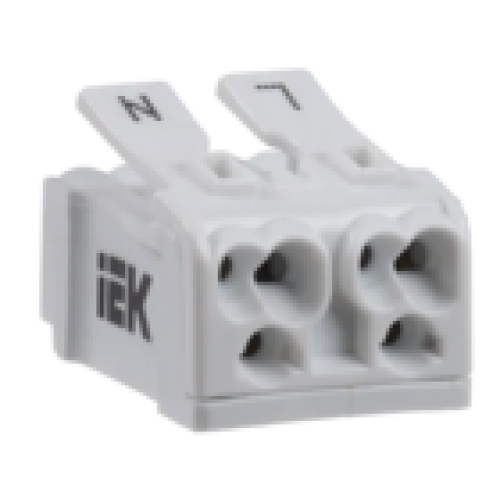 IEK Клемма пружинная соединительная КСП2-L+N (UKZ-B06-2P-F0-E0-10)