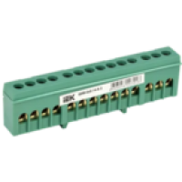 IEK Шина PE земля в корпусном изоляторе на DIN-рейку ШНИ-6х9-14-К-З (YNN10-69-14KD-K06)