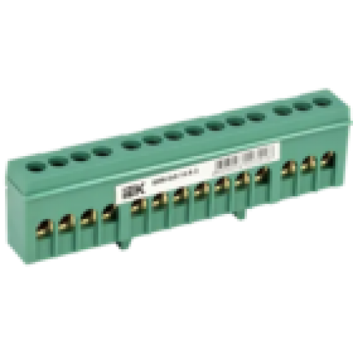IEK Шина PE земля в корпусном изоляторе на DIN-рейку ШНИ-6х9-14-К-З (YNN10-69-14KD-K06)