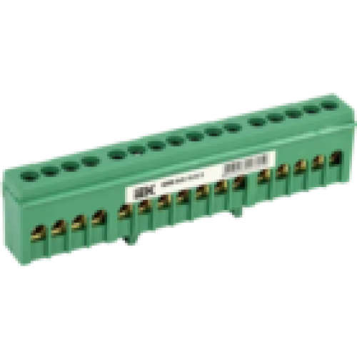 IEK Шина PE земля в корпусном изоляторе на DIN-рейку ШНИ-6х9-16-К-З (YNN10-69-16KD-K06)
