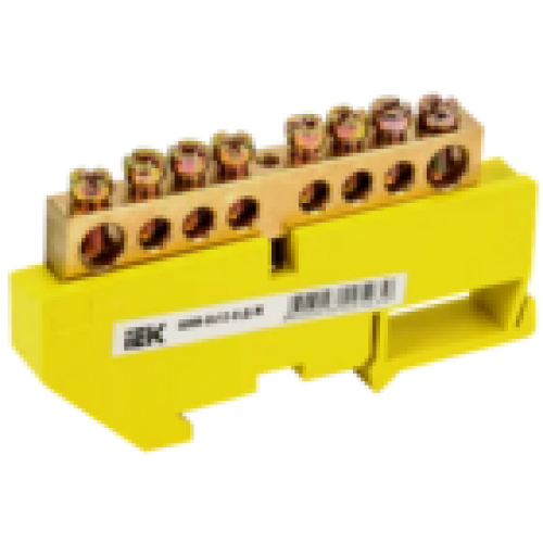 IEK Шина PE земля на DIN-изол ШНИ-8х12-8-Д-Ж (YNN10-812-8D-K05)