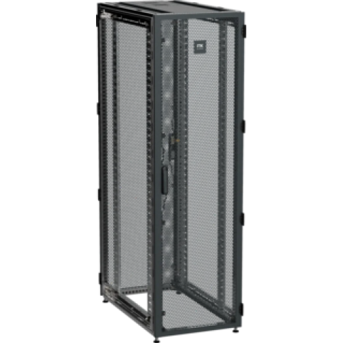 IEK ITK by ZPAS Шкаф серверный 19 42U 600х1000мм одностворчатые перфорированные двери черный РФ (ZP05-42U-0610-PP-R)